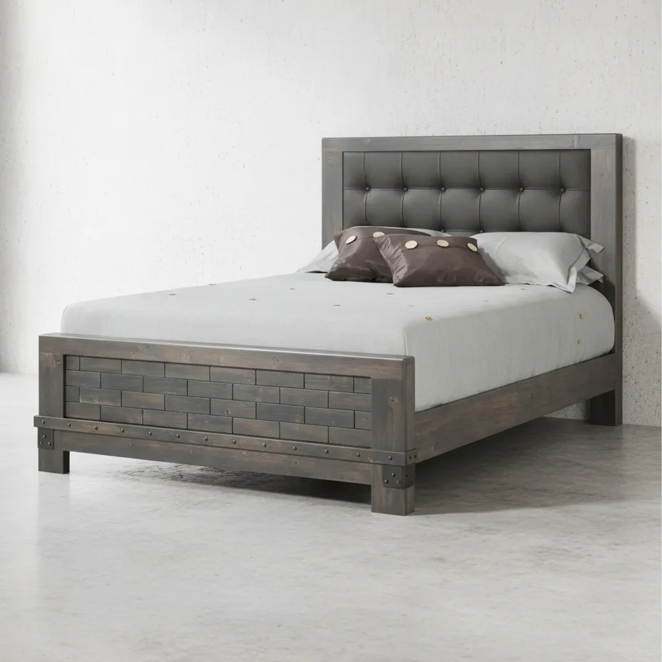 penwood furniture barrelworks bed low footboard 45 degree angle