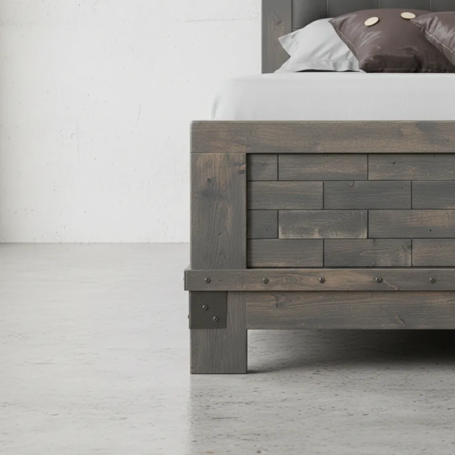 penwood furniture barrelworks bed low footboard medium close up