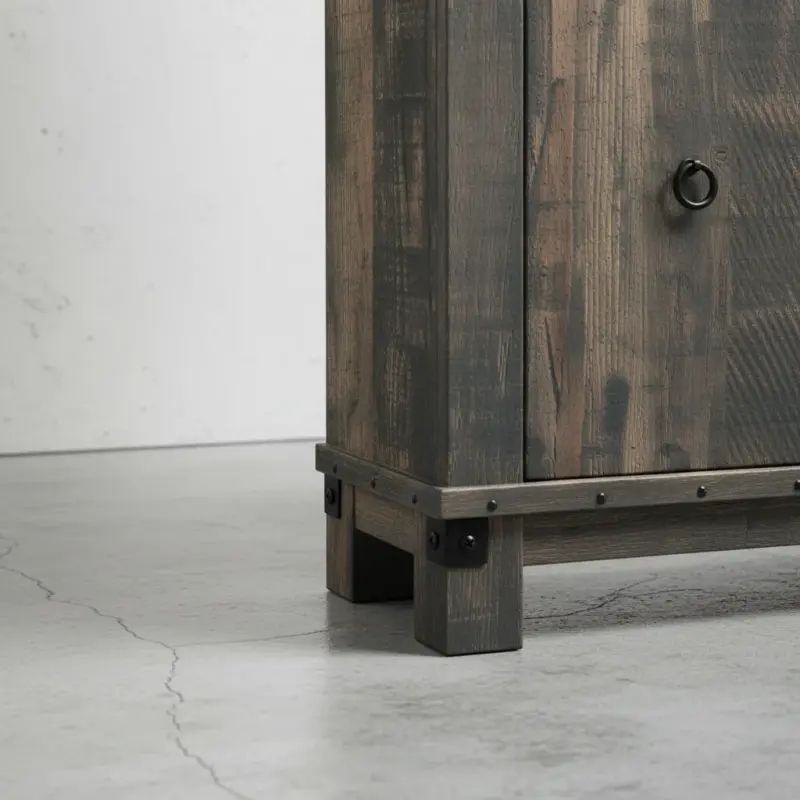 penwood furniture barrelworks bookcase with doors medium close up