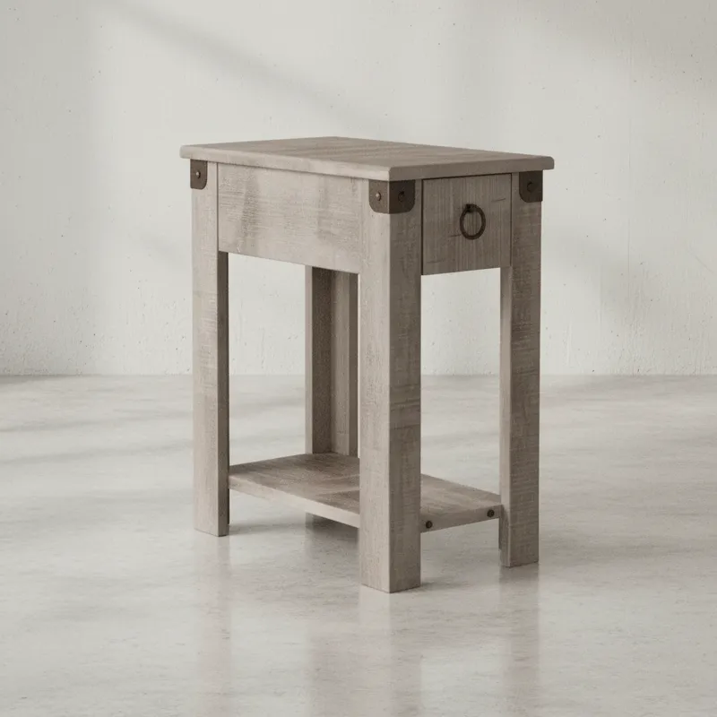 penwood furniture barrelworks chairside table 45 degree angle