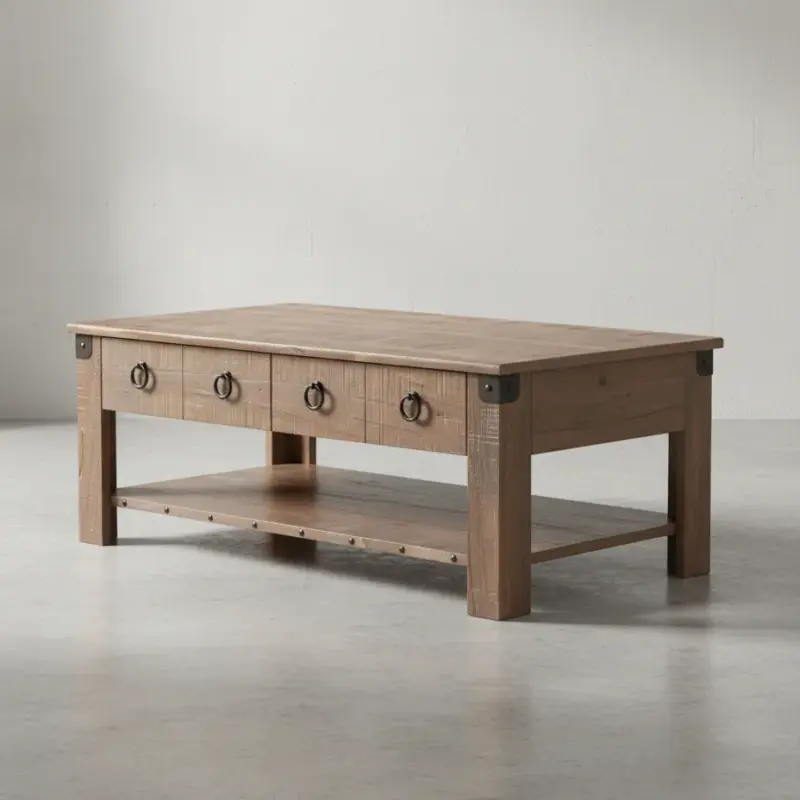 penwood furniture barrelworks coffee table 45 degree angle