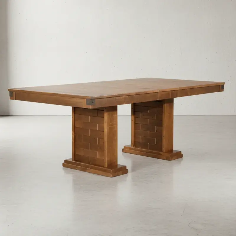 penwood furniture barrelworks dining table 45 degree angle