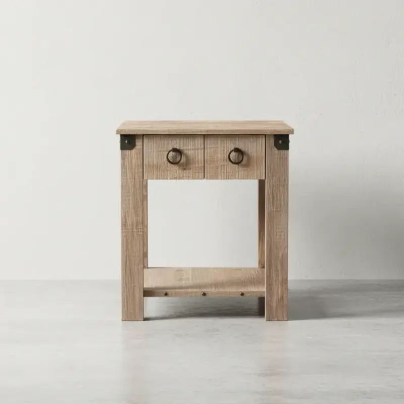 penwood furniture barrelworks end table face on horizontal