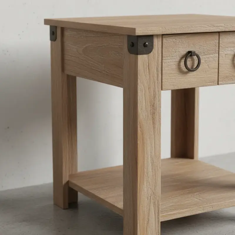 penwood furniture barrelworks end table medium close up