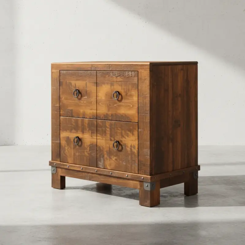 penwood furniture barrelworks file cabinet 2 drawers 45 degree angle