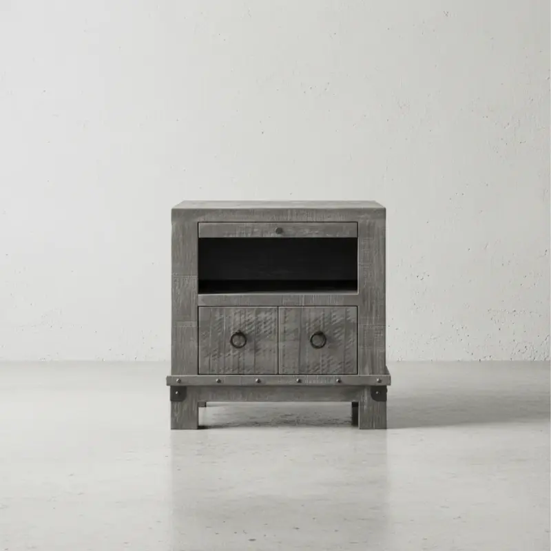 penwood furniture barrelworks night stand 1 drawer face on horizontal