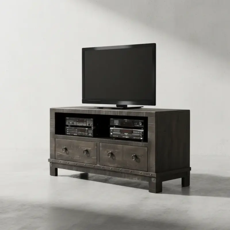 penwood furniture barrelworks tv stand 48 45 degree angle