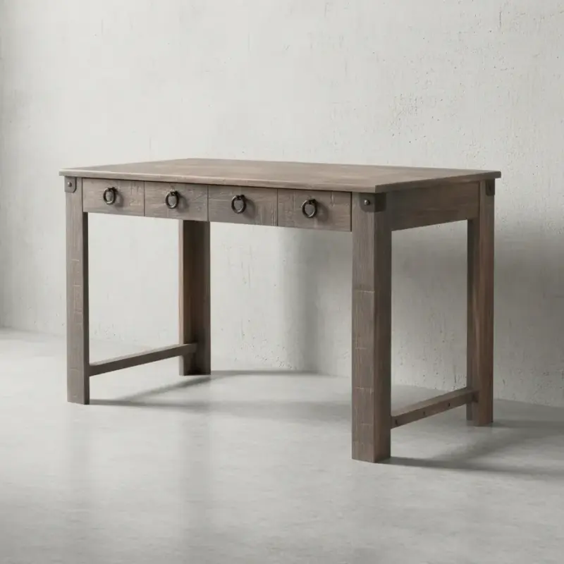 penwood furniture barrelworks writing desk 45 degree angle