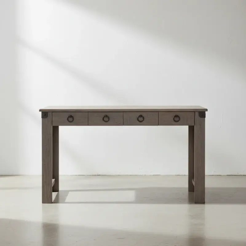 penwood furniture barrelworks writing desk face on horizontal