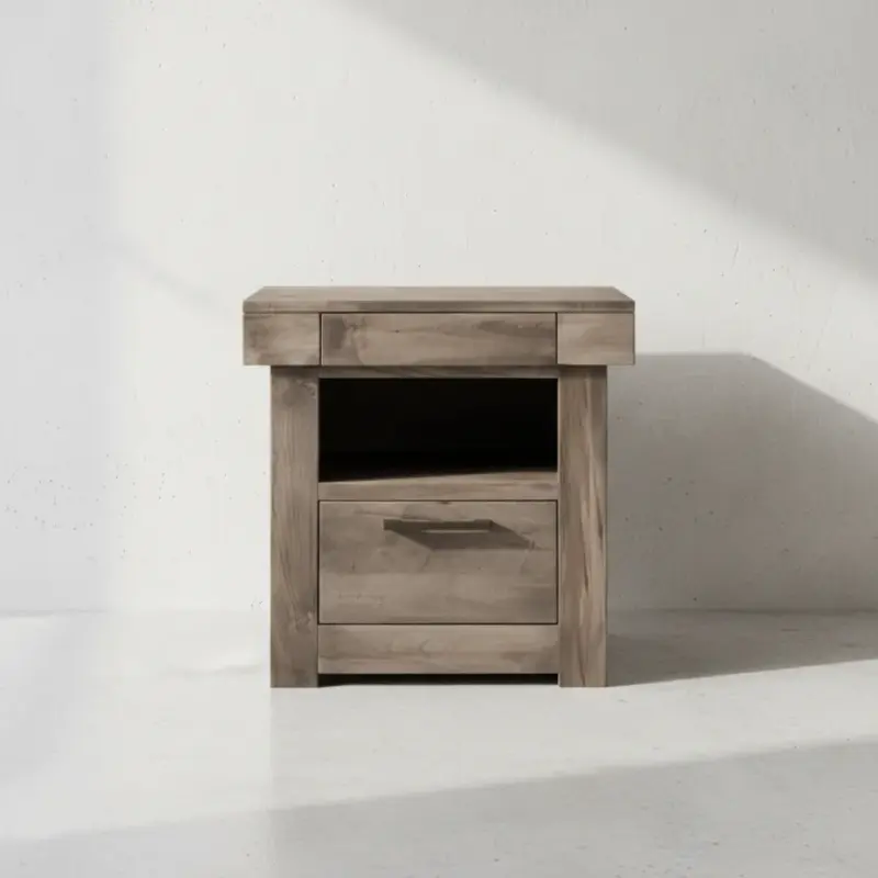 penwood furniture baxter night stand open 1 drawer face on horizontal