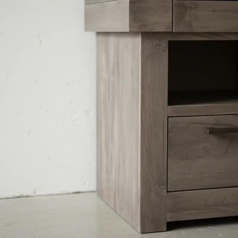 penwood furniture baxter night stand open 1 drawer medium close up