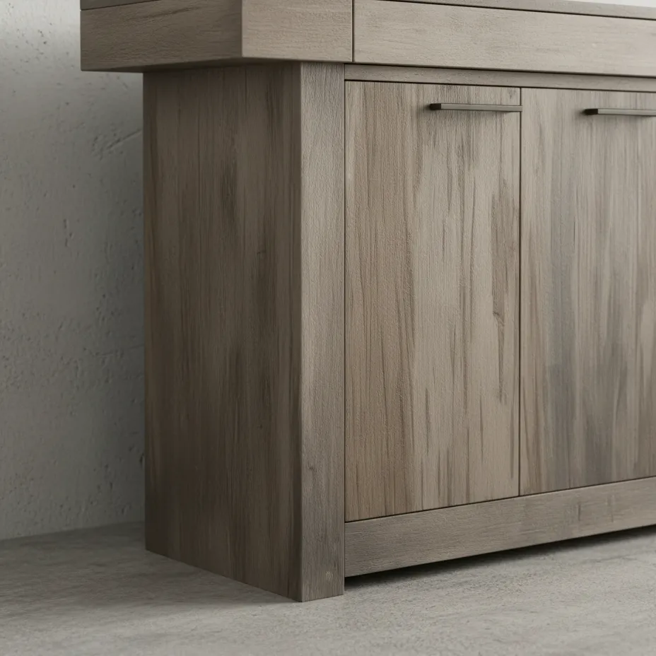 penwood furniture baxter sideboard 2 drawer 4 door medium close up