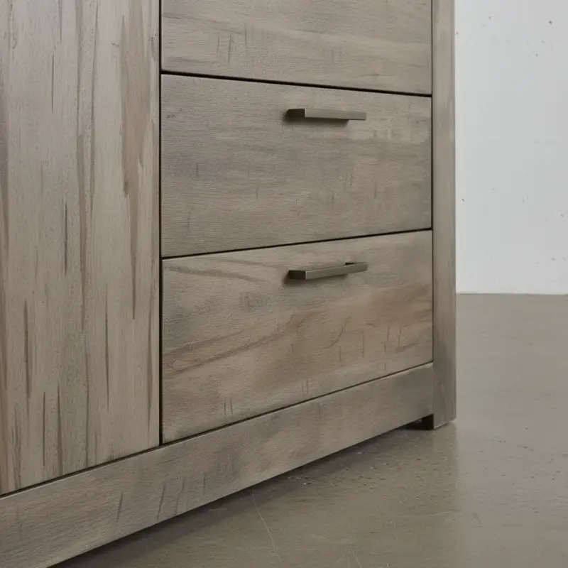 penwood furniture baxter sideboard 5 drawer 1 door medium close up