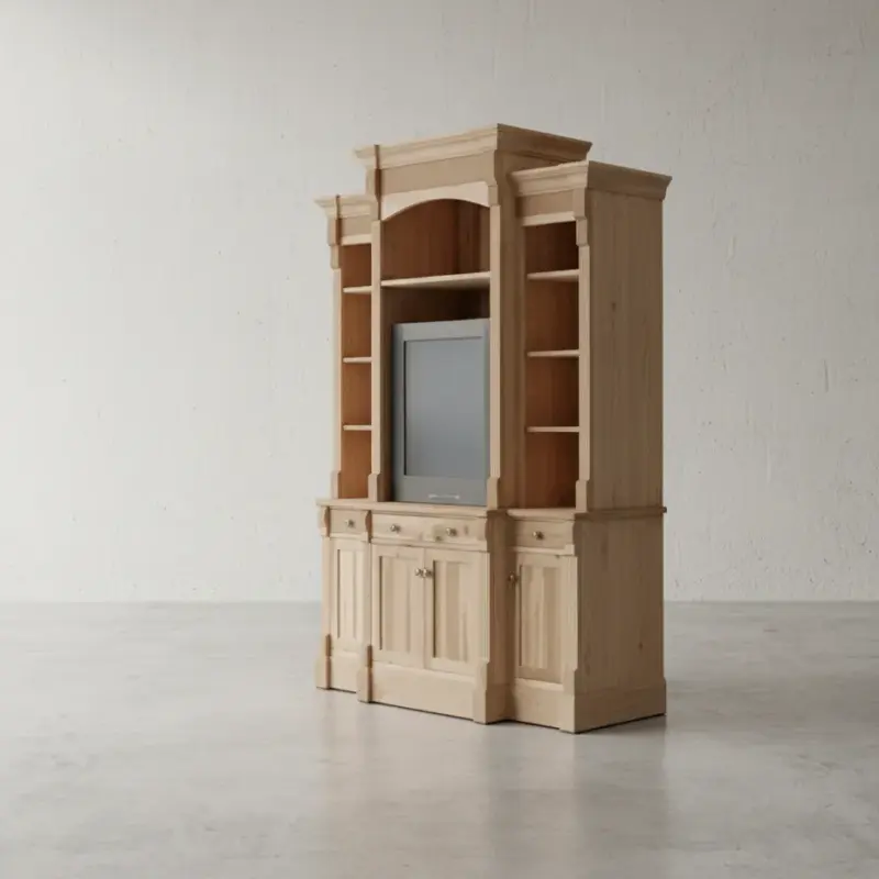 penwood furniture brentwood entertainment unit x100 45 degree angle