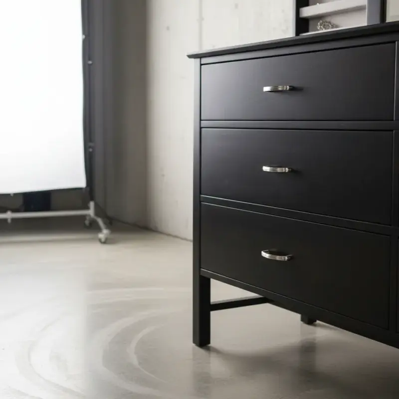 penwood furniture brooklyn dresser jewelry mirror medium close up