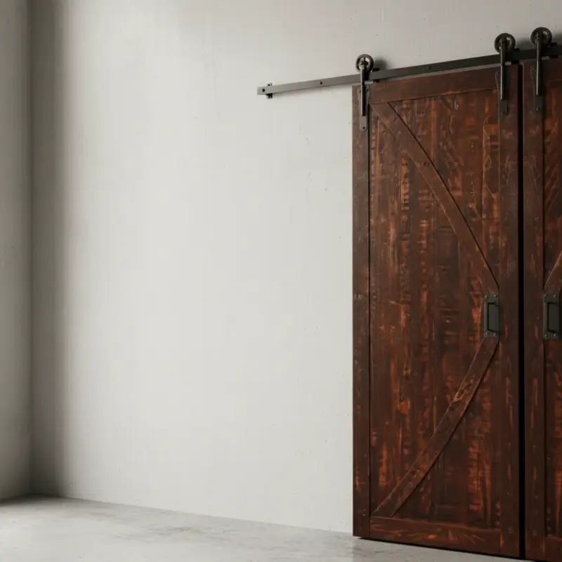 penwood furniture carlisle barn door medium close up