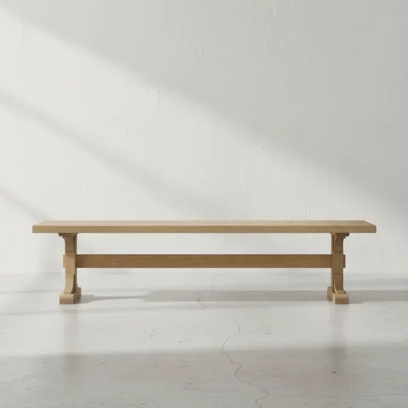 penwood furniture castleton dining bench face on horizontal