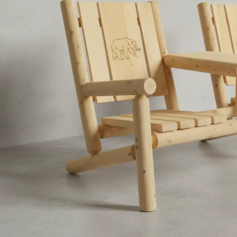 penwood furniture cedar branded back tea set medium close up