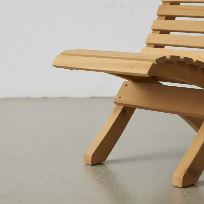 penwood furniture cedar camp chair medium close up