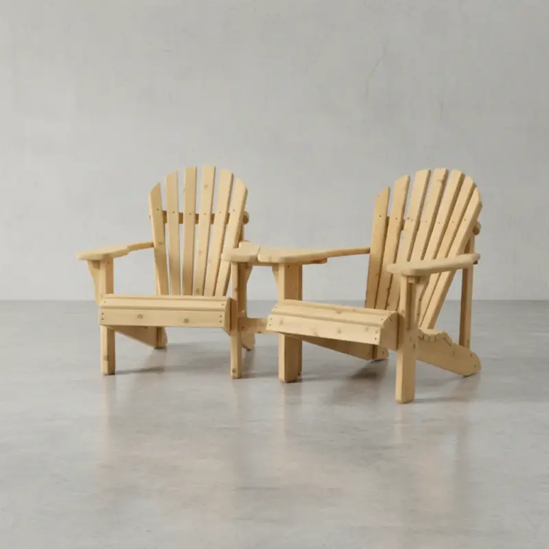 penwood furniture cedar muskoka chair angled set 45 degree angle