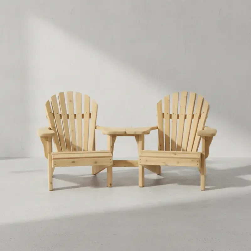 penwood furniture cedar muskoka chair angled set face on horizontal