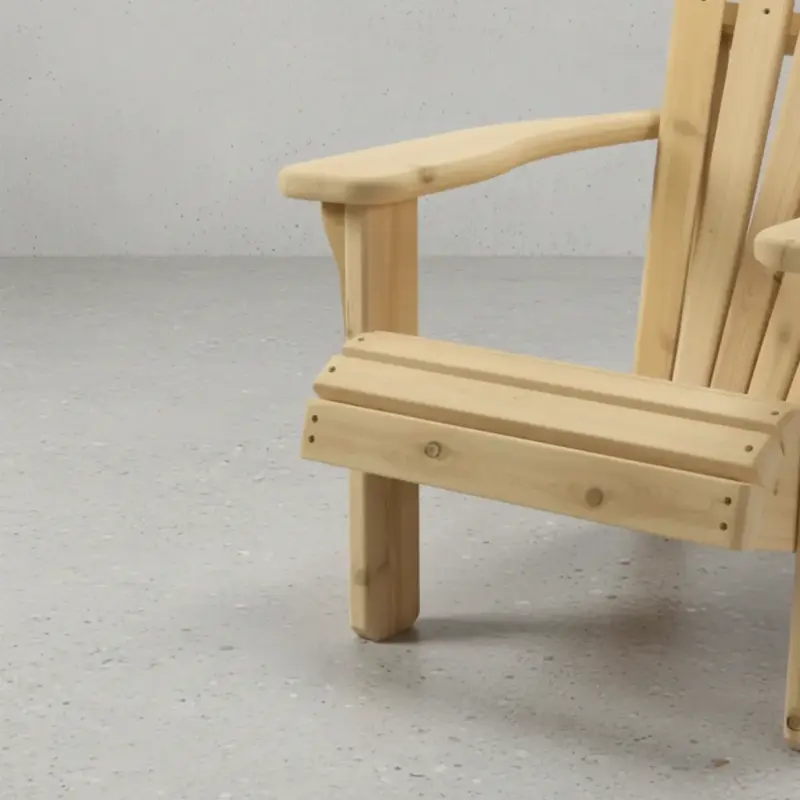 penwood furniture cedar muskoka chair medium close up