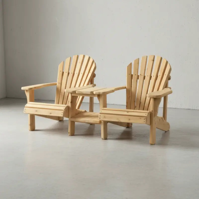 penwood furniture cedar muskoka chair straight set 45 degree angle