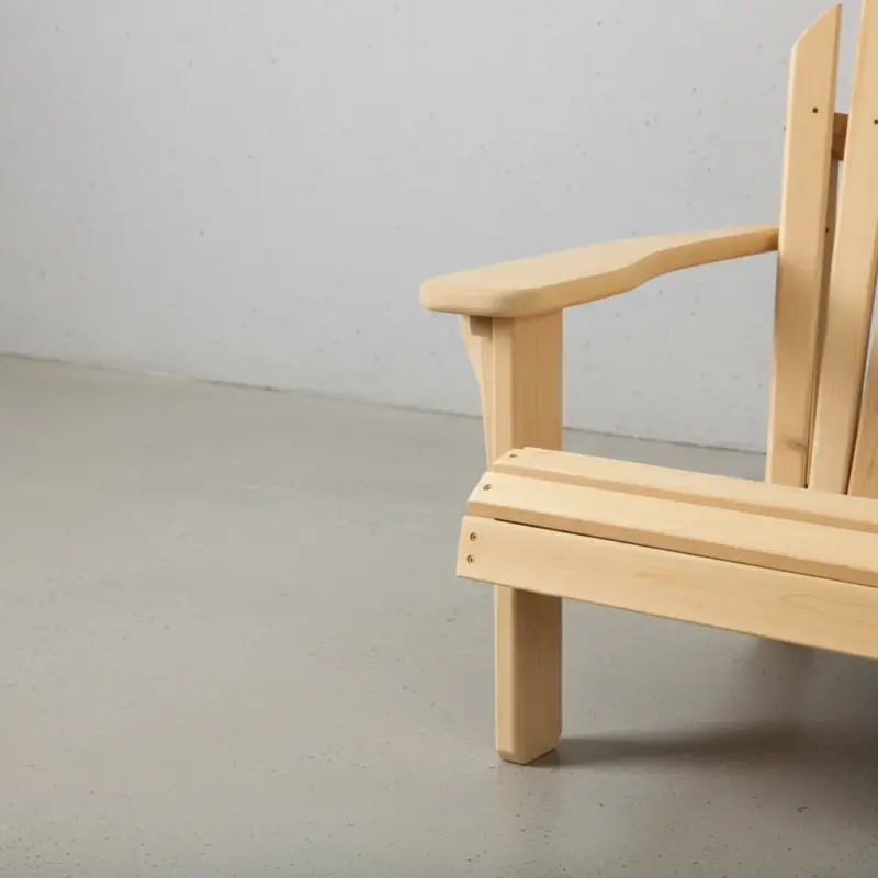 penwood furniture cedar muskoka chair straight set medium close up