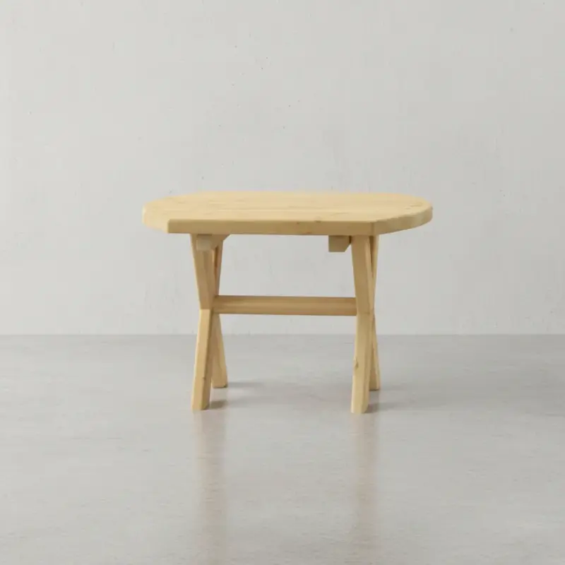 penwood furniture cedar muskoka coffee table face on horizontal