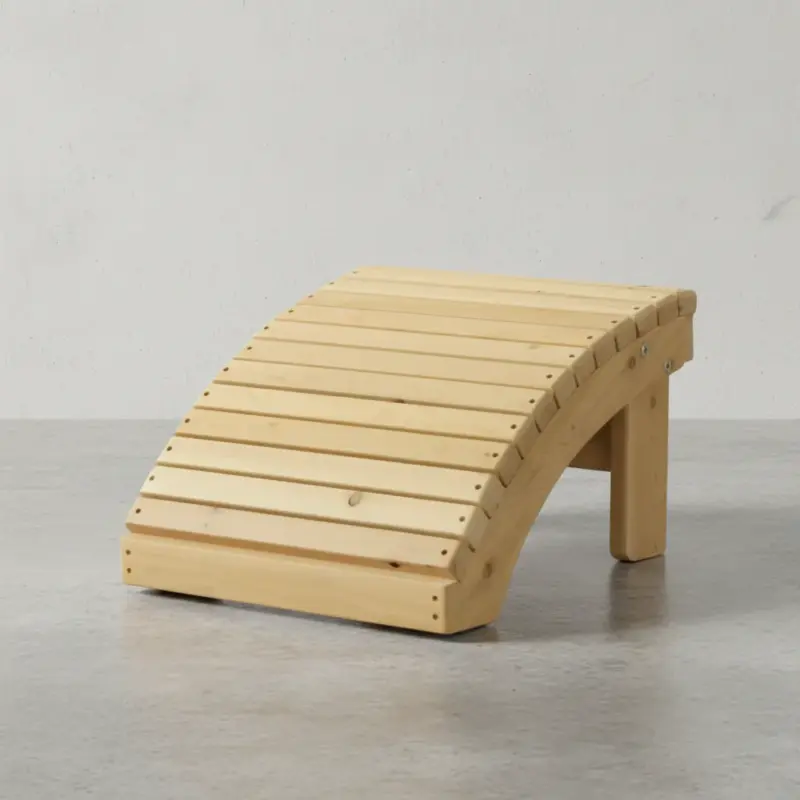 penwood furniture cedar muskoka ottoman 45 degree angle