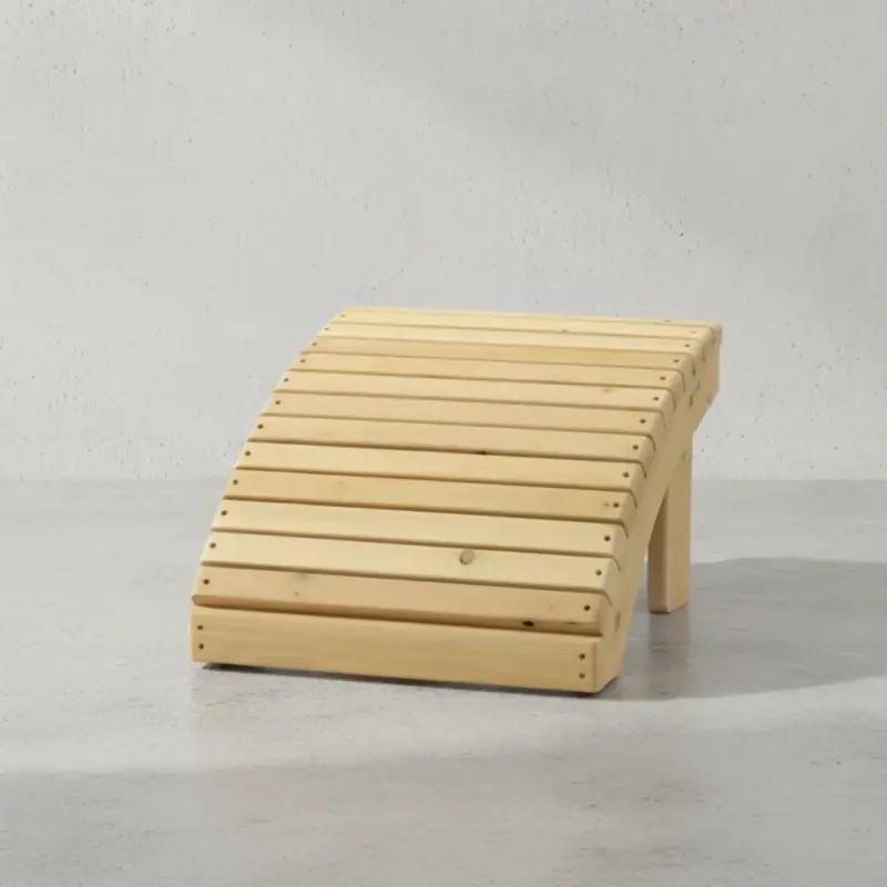 penwood furniture cedar muskoka ottoman face on horizontal