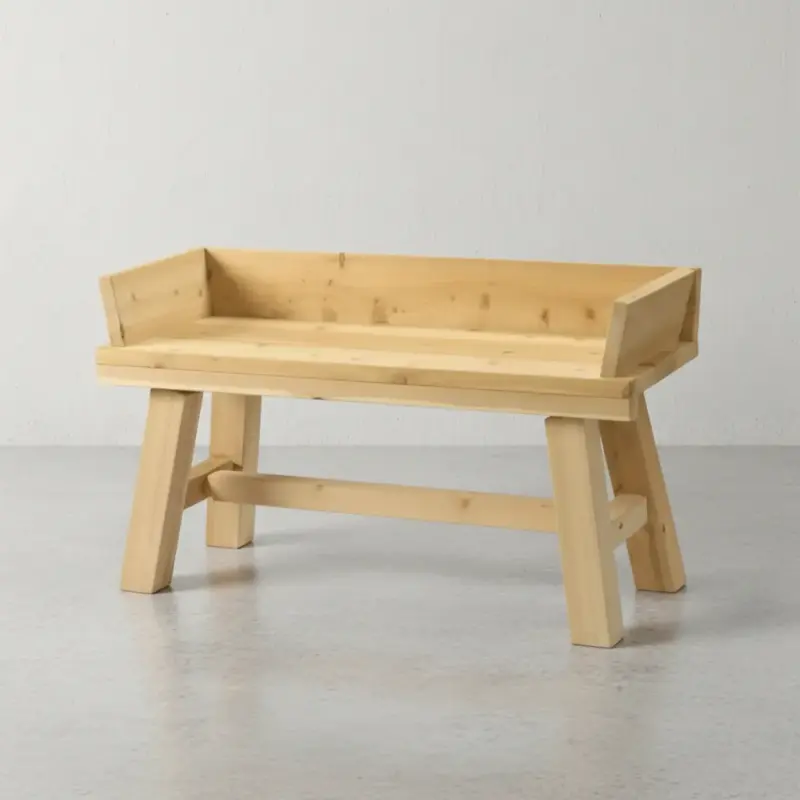 penwood furniture cedar wagon bench 45 degree angle