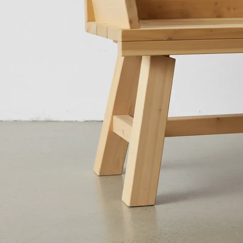 penwood furniture cedar wagon bench medium close up