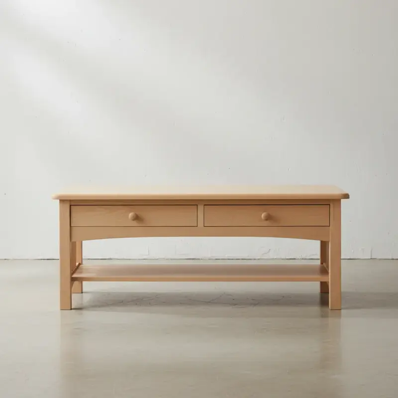 penwood furniture colonial coffee table c2448 face on horizontal