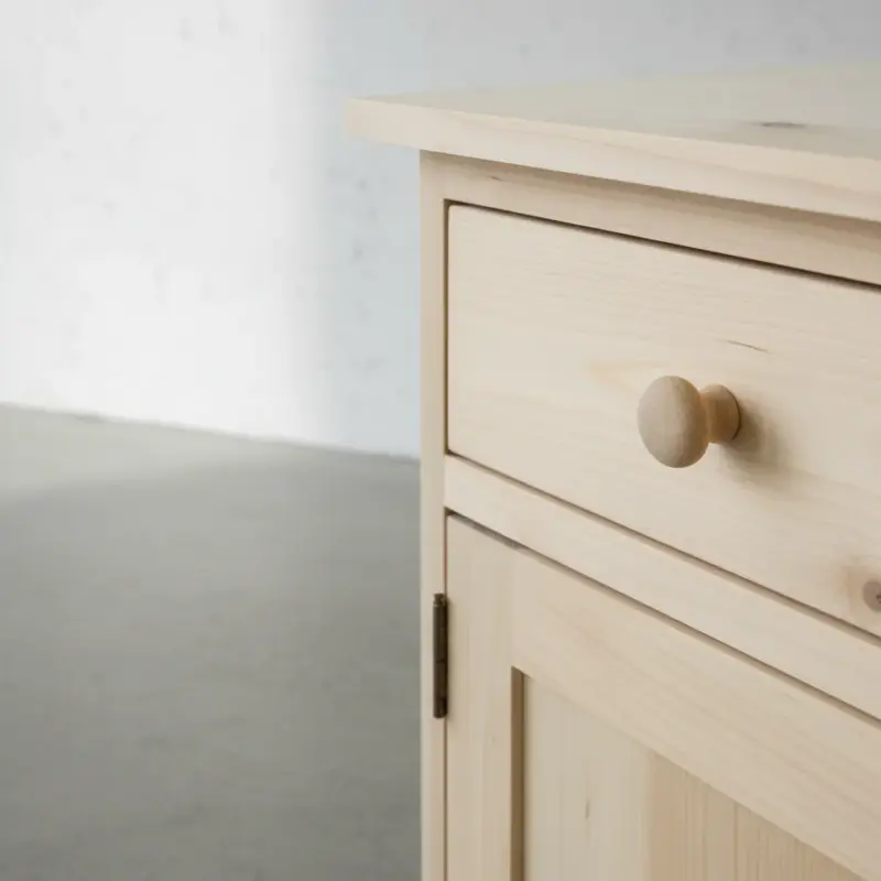 penwood furniture cottage 1 drawer 1 door night stand ct10 medium close up