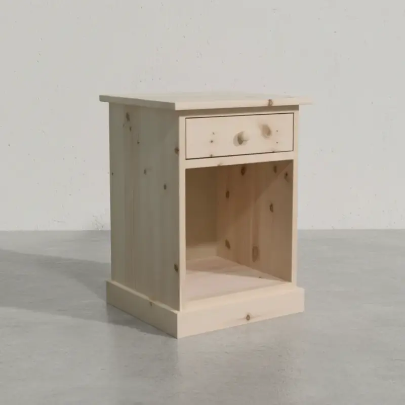 penwood furniture cottage 1 drawer night stand ct11 45 degree angle