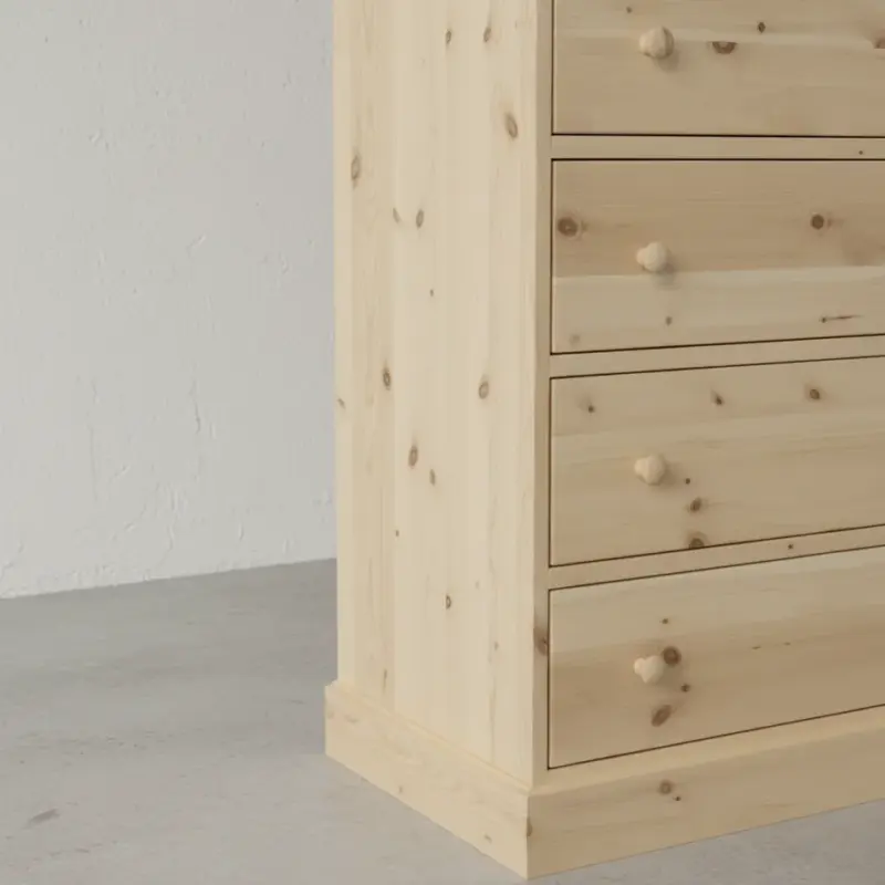 penwood furniture cottage 11 drawer mule chest ct21 medium close up