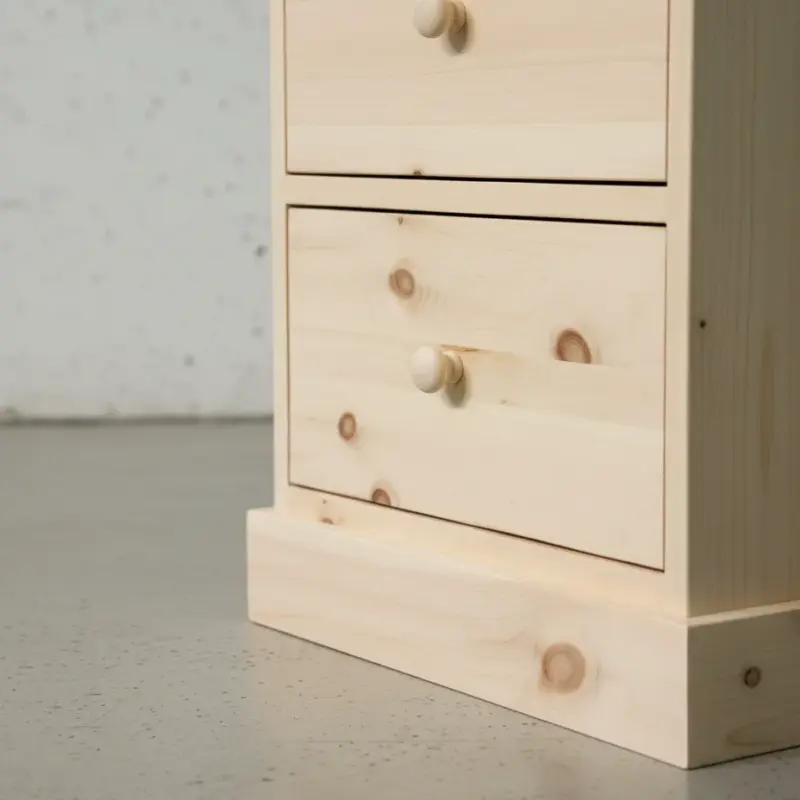 penwood furniture cottage 2 drawer night stand ct12 medium close up