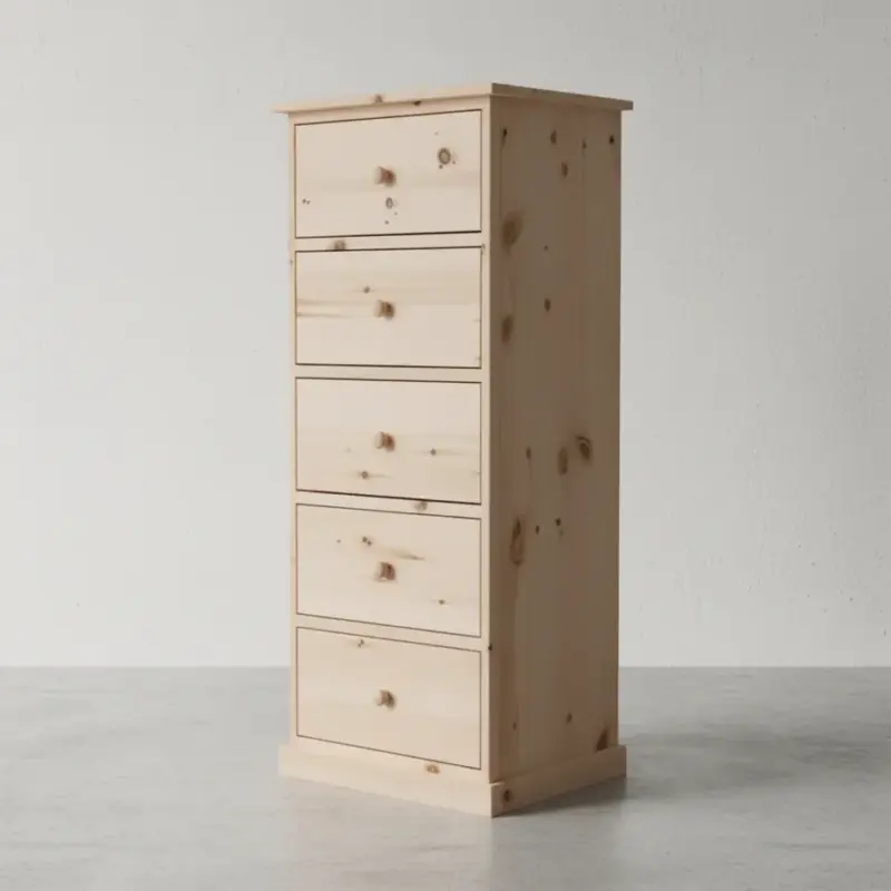 penwood furniture cottage 3 drawer lingerie chest ct15 45 degree angle