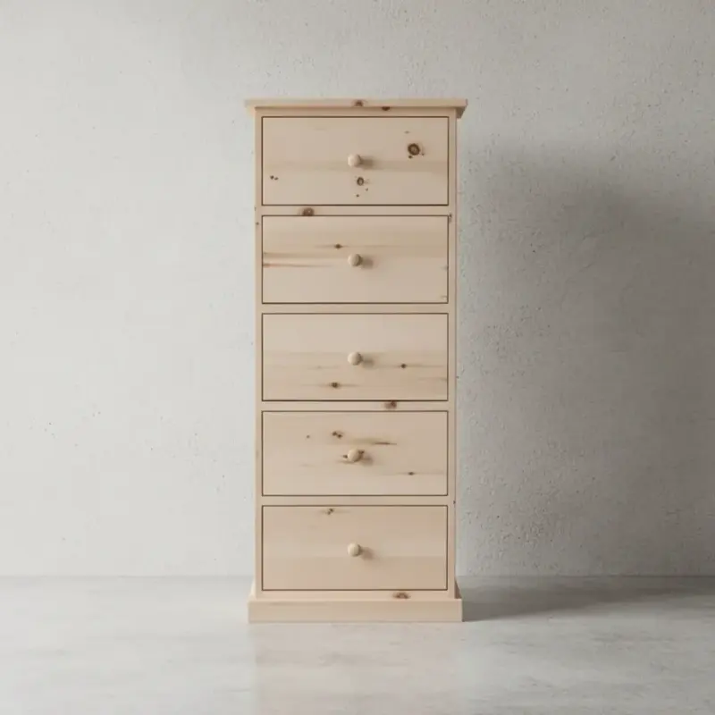 penwood furniture cottage 3 drawer lingerie chest ct15 face on horizontal