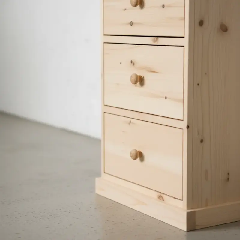 penwood furniture cottage 3 drawer lingerie chest ct15 medium close up