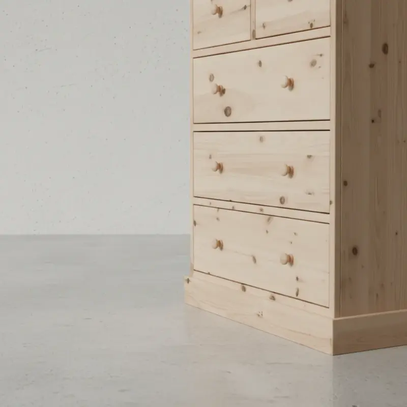 penwood furniture cottage 5 drawer hiboy ct15h medium close up