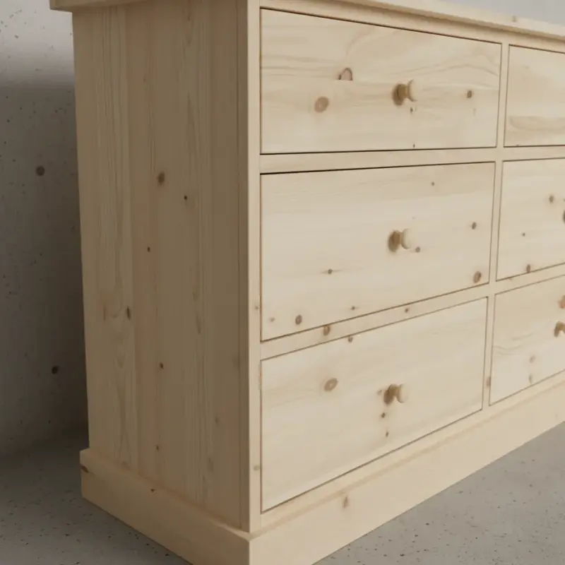 penwood furniture cottage 6 drawer dresser ct16 medium close up