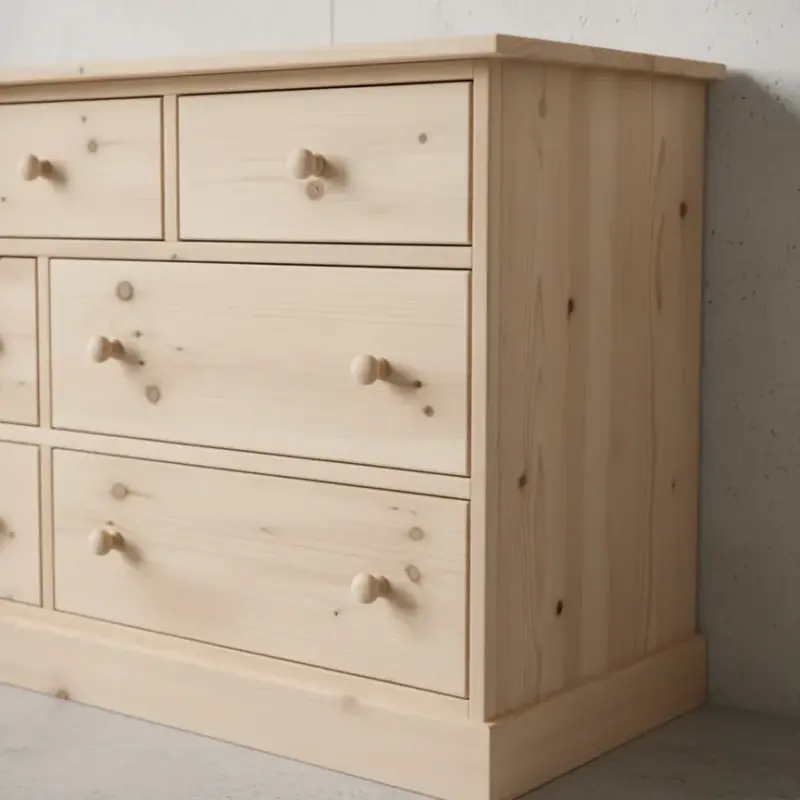 penwood furniture cottage 7 drawer dresser ct17 medium close up