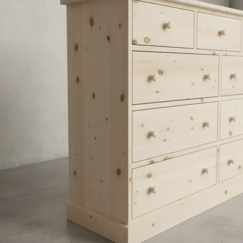 penwood furniture cottage 9 drawer mule chest ct20 medium close up