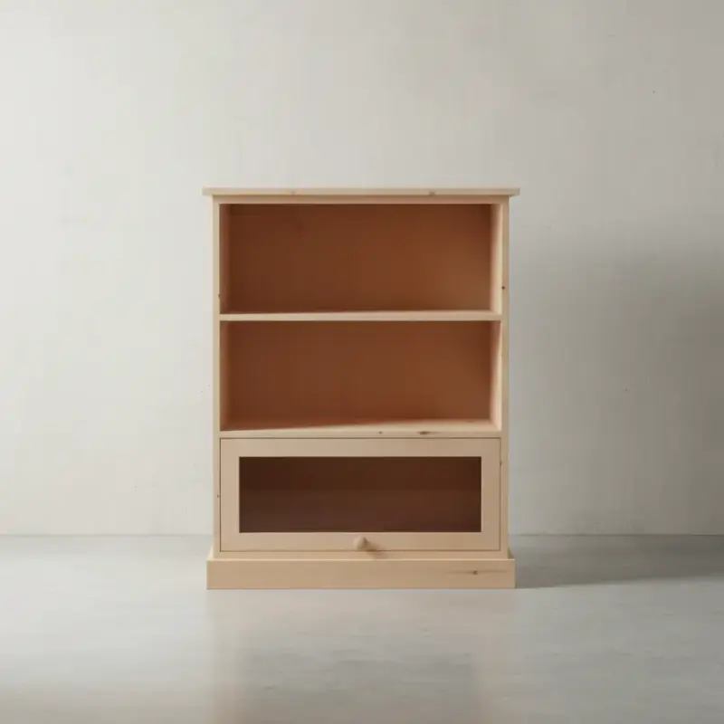 penwood furniture cottage barrister bookcase ctbb3 face on horizontal