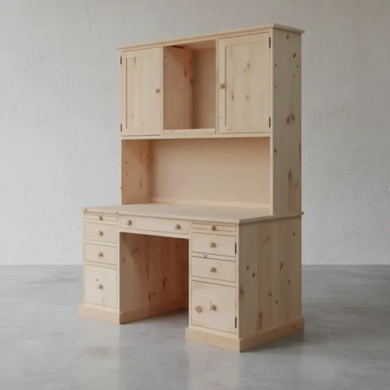 penwood furniture cottage classic desk ct60h 45 degree angle