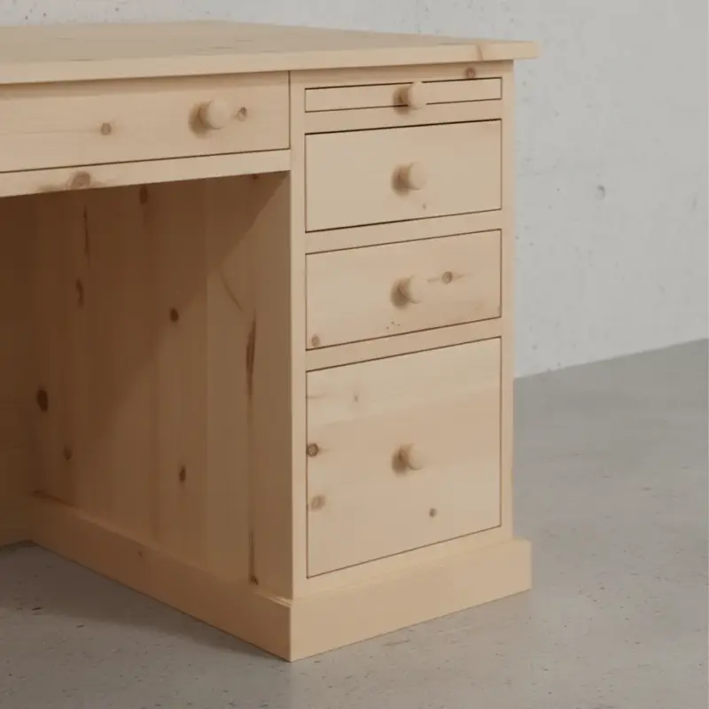 penwood furniture cottage classic desk without hutch ct60 medium close up