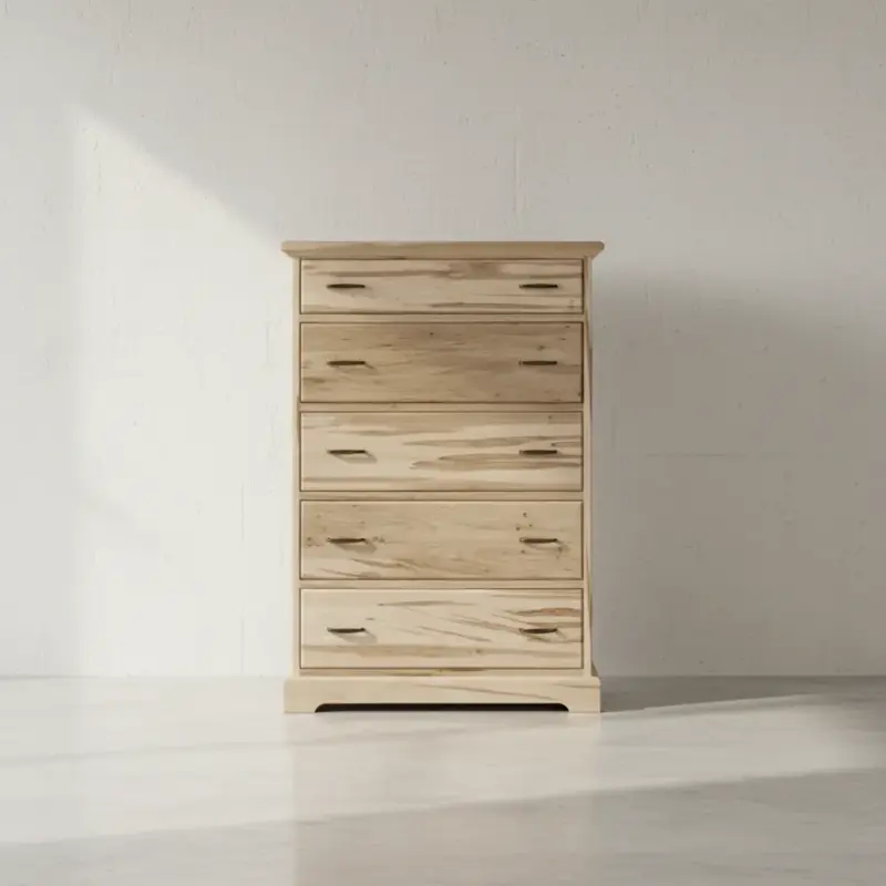 penwood furniture cottage deluxe 5 drawer hiboy xct16h face on horizontal