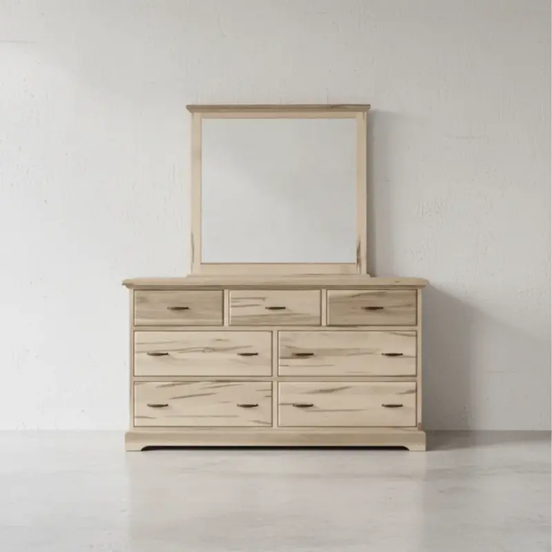 penwood furniture cottage deluxe 7 drawer dresser xct17 face on horizontal